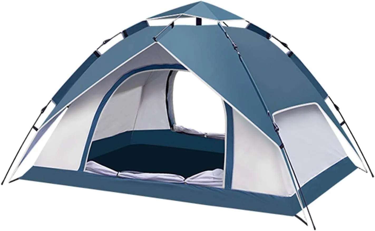Waterproof Camping Tent for 1/2/3 Person, Family Instant Pop Up Tent, Waterproof Windproof Automatic Tent, Outdoor Dome Tent, Instant Tents for Camping, 60s Easy Setup