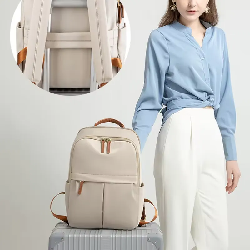 Waterproof Nylon Backpack: Perfect for 15-Inch Laptops and Travel Convenience