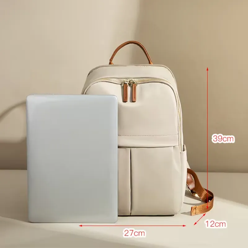 Waterproof Nylon Backpack: Perfect for 15-Inch Laptops and Travel Convenience
