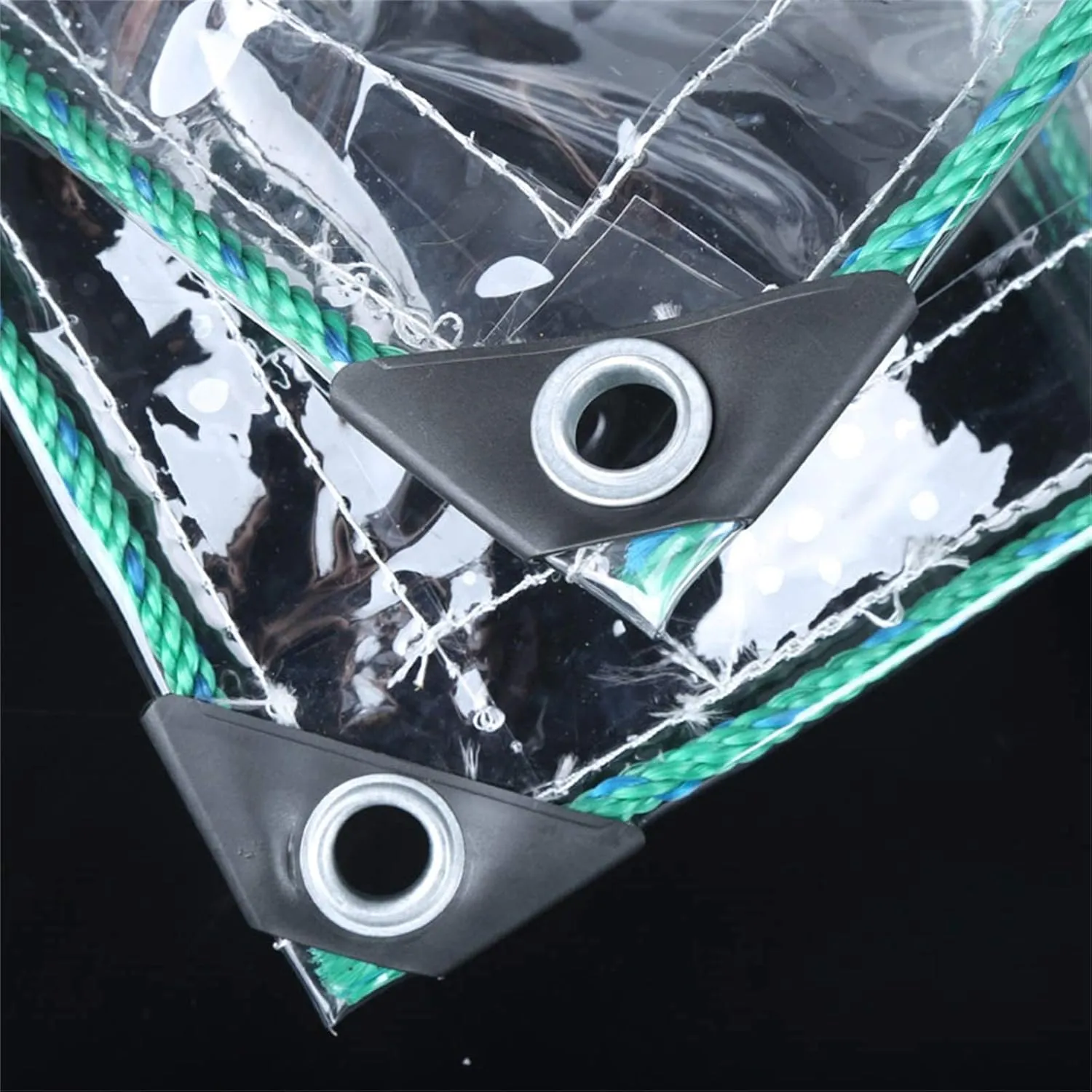 Waterproof Tarpaulin Clear Tarps in Multiple Sizes Waterproof Tarpaulin - Thickness 0.4 Mm, 100% UV & Weather Resistant Vinyl Coated PVC Tarps - Perfect for Curtains