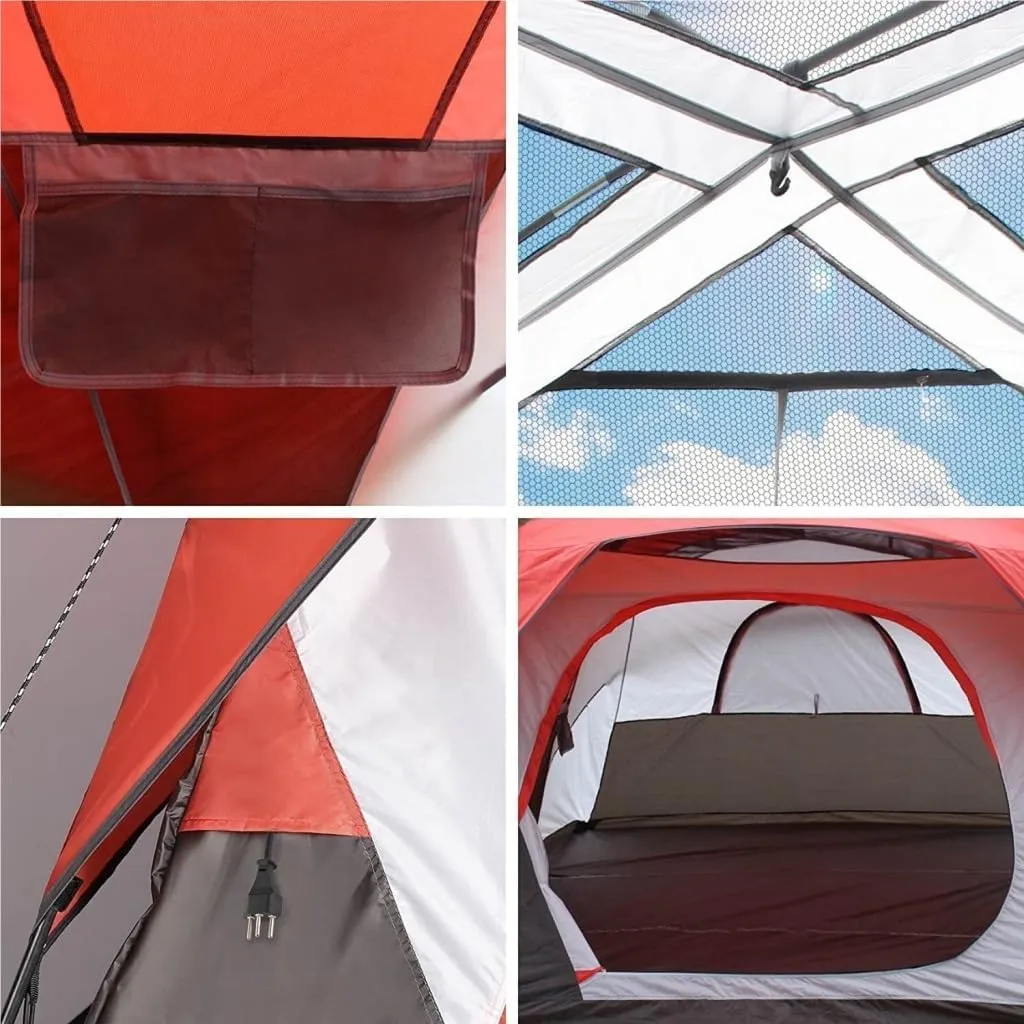 Weatherproof Tents 4-6 People Double-Layer Tent, Rainproof and Sunshade Outdoor Camping Tent, Easy to Build Family Park Tent Camping and Hiking Tents