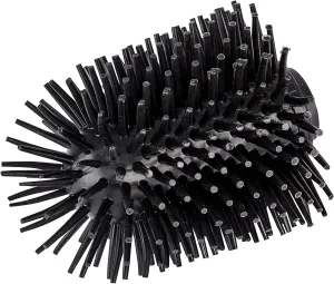 Wenko Silicone Spare Head-Ø 7,5 cm, for WC Brush Sets, Black, 7.5 x 7.5 x 9.3 cm