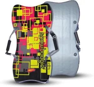 Wham-O Backpack Sled 36" | Single Rider Snow Sleds | Made of Light Foam with Adjustable Straps | Slick Bottom for Speed & Control | Snow Sledding for Adults & Children | Holidays & Winter