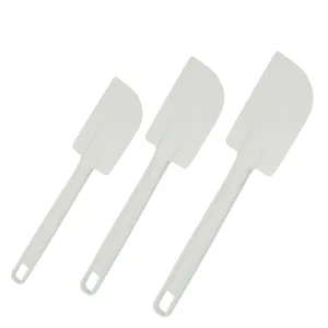White Plastic Low Heat Spatulas EVA Blade