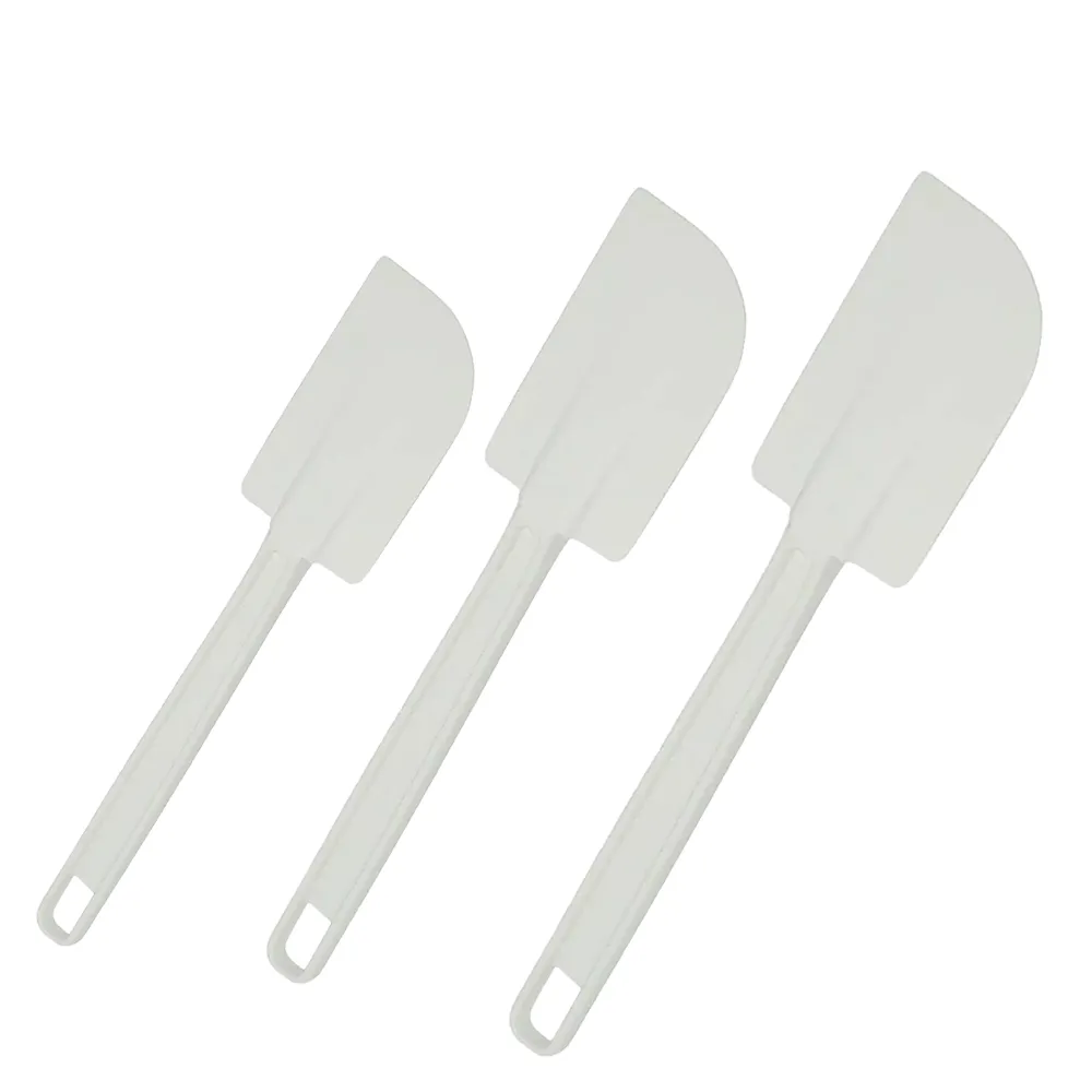 White Plastic Low Heat Spatulas EVA Blade