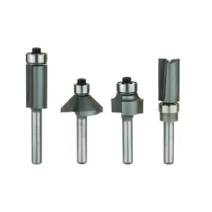 Whiteside #404 4 Piece Compact Router Bit Set, 1/4" Shank