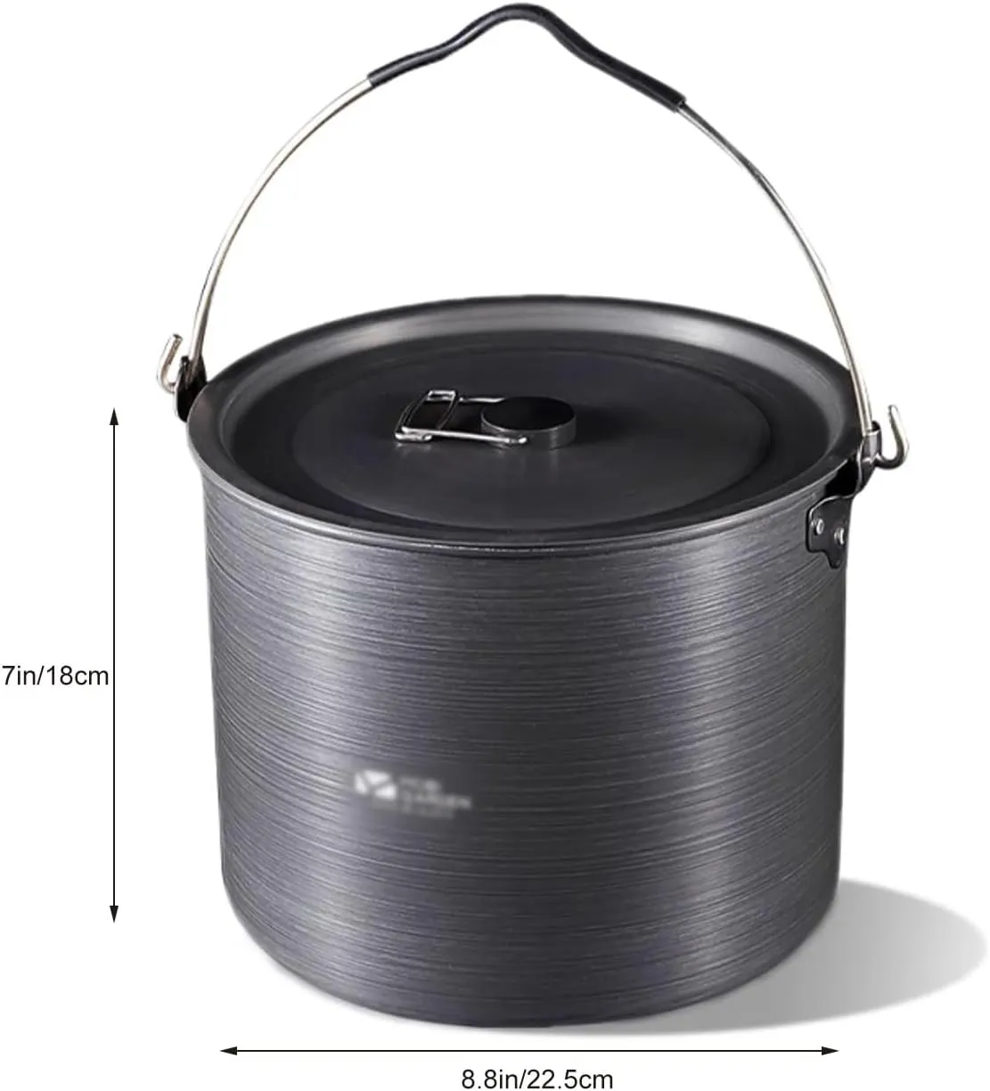 WHYATT Camping Pot, Camping Cookware Set, Camping Cookset, Non-Stick Lightweight Pot Pan Set with for Camping Outdoor Picnic