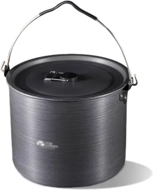 WHYATT Camping Pot, Camping Cookware Set, Camping Cookset, Non-Stick Lightweight Pot Pan Set with for Camping Outdoor Picnic
