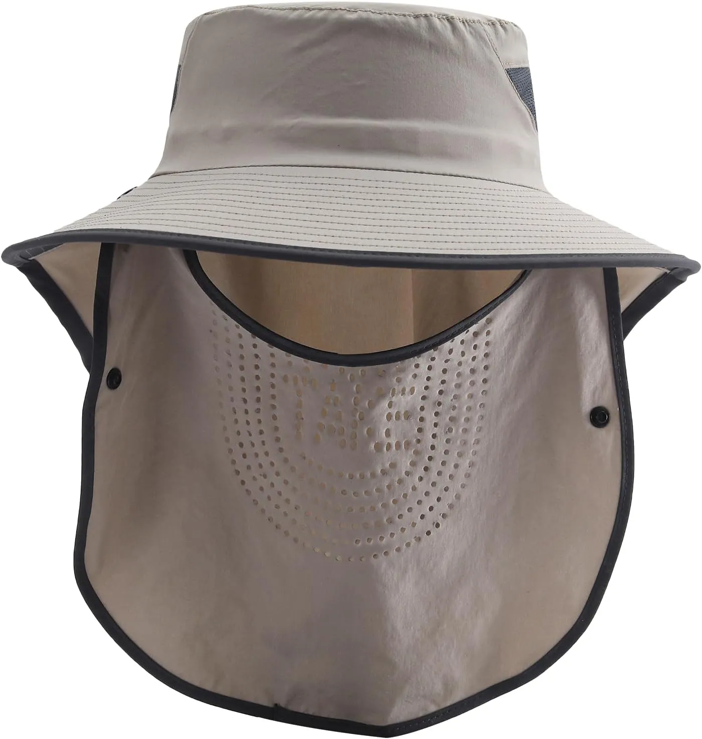 Wide Brim Sun Hat with Neck Flap Sun Protection Full Coverage Outdoor Hat for Gardening Fishing Hiking Beach Travel
