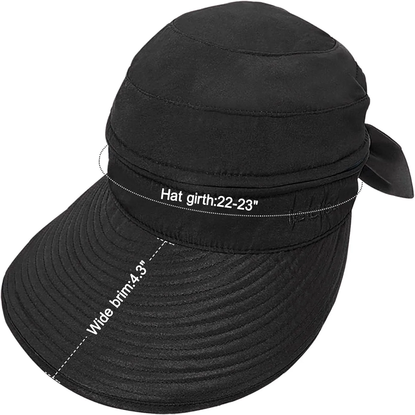 Wide Large Brim Sun Hat Summer UV Protection Thin Hat 2 in 1 Beach Sun Hat