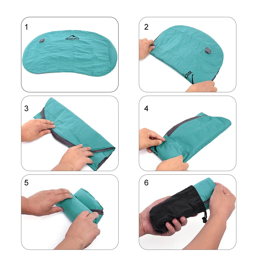 WIDESEA Portable Inflatable Camping Pillow – Lightweight Air Cushion for Outdoor Travel & Hiking