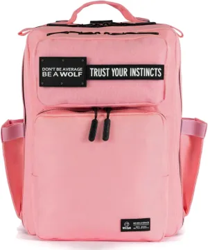WOLFpak 15L Backpack (Knockout Pink) Slim Everyday Carry Backpack for Men & Women, Water-Resistant Minimalist Daypack for Laptop & Travel