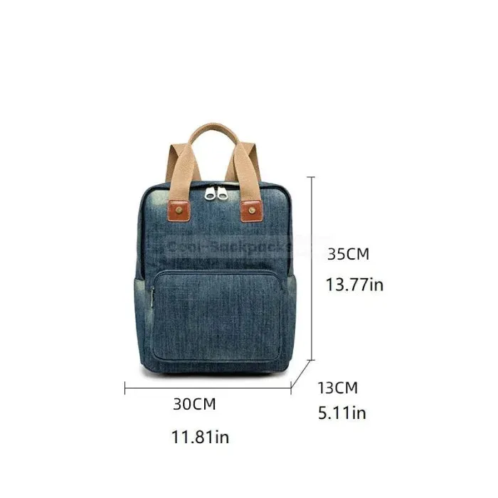 Women Denim Backpack