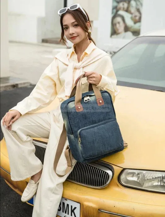 Women Denim Backpack