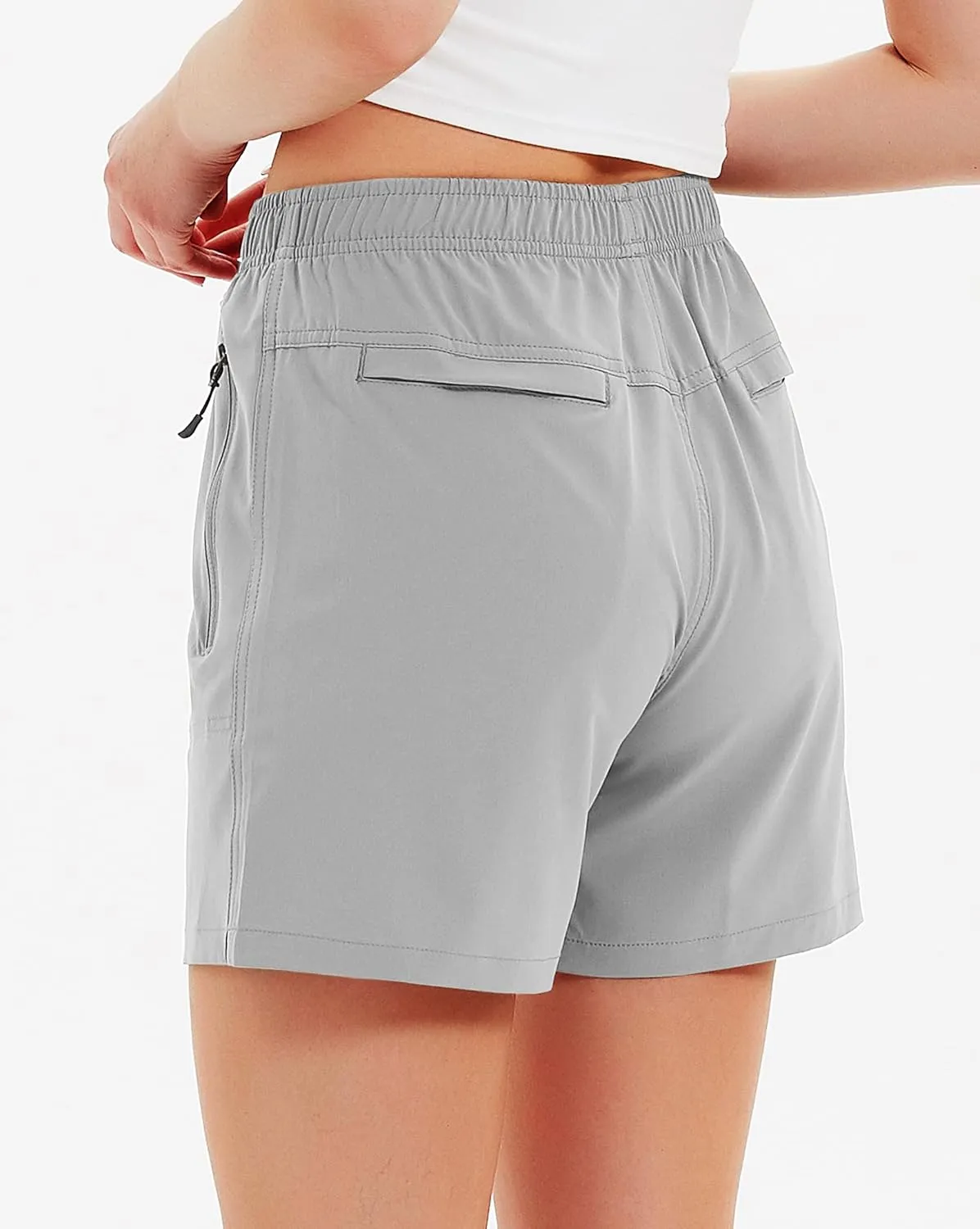 Women's 5" 7" Hiking Cargo Shorts Quick Dry Lightweight Athletic Outdoor Shorts for Workout with Zipper Pockets