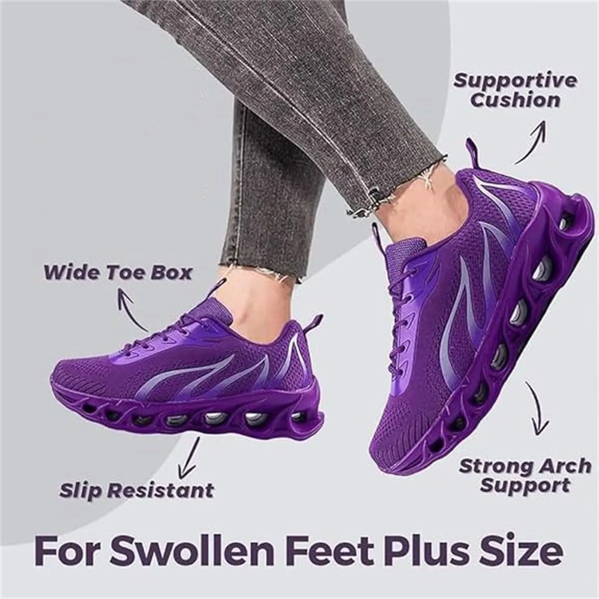 Women's Relieve Perfect Walking Shoes,Orthopedic Sneakers for Men Slip On Running Shoes,Comfort Non Slip Air Cushion Shoes
