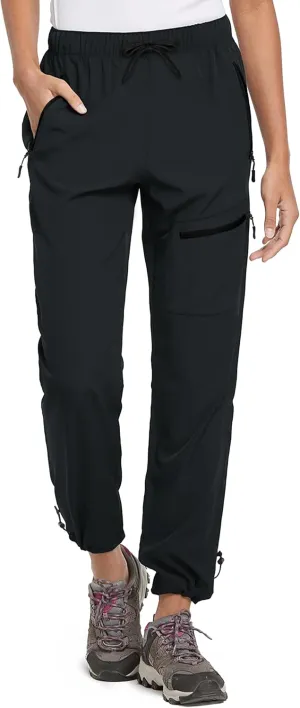Women's Tall Hiking Pants 31/33/35/37 Inseam Quick Dry Lightweight Water Resistant Cargo Pants 4 Zipper Pockets