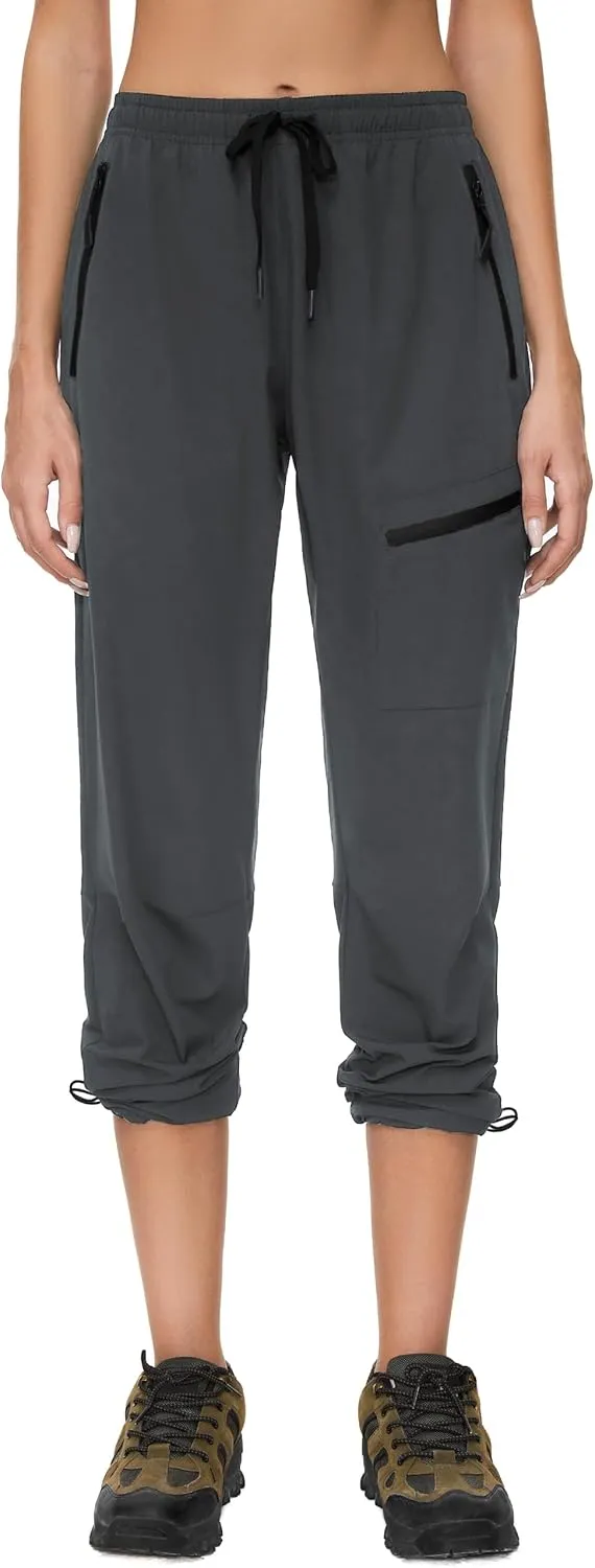 Women's Tall Hiking Pants 31/33/35/37 Inseam Quick Dry Lightweight Water Resistant Cargo Pants 4 Zipper Pockets
