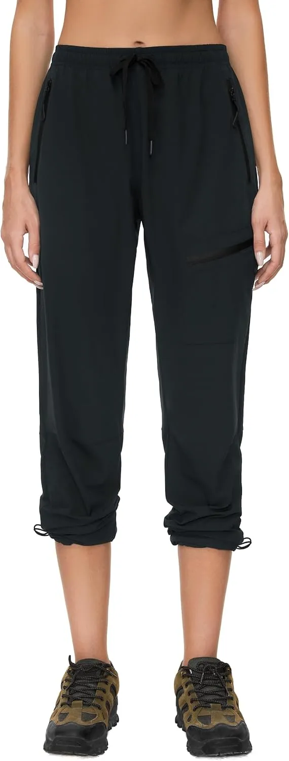 Women's Tall Hiking Pants 31/33/35/37 Inseam Quick Dry Lightweight Water Resistant Cargo Pants 4 Zipper Pockets