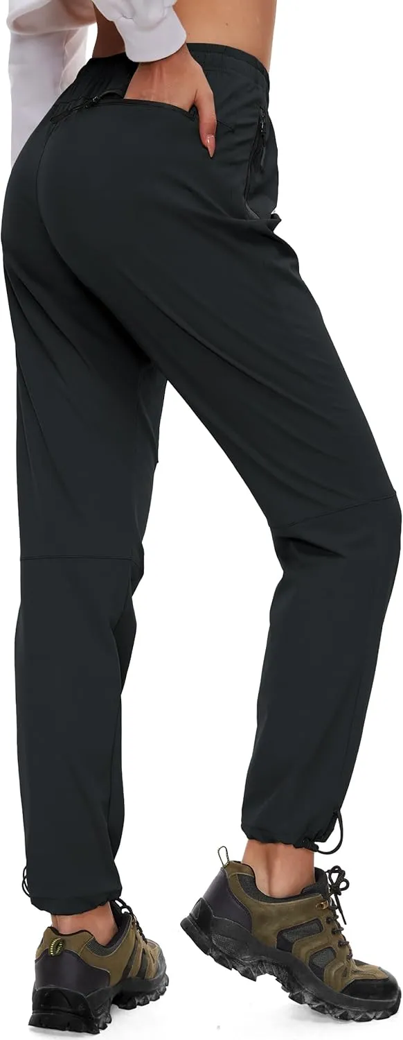 Women's Tall Hiking Pants 31/33/35/37 Inseam Quick Dry Lightweight Water Resistant Cargo Pants 4 Zipper Pockets