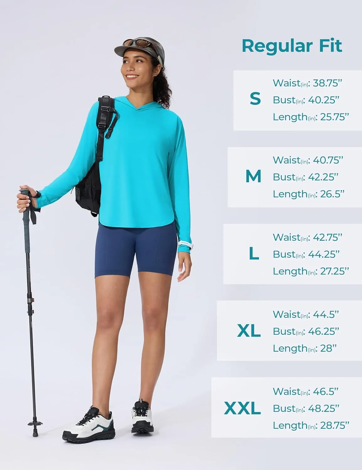 Women's UPF 50  Sun Shirt with Hoodie SPF Long Sleeve UV Protection Clothing Lightweight Fishing Hiking Outdoor