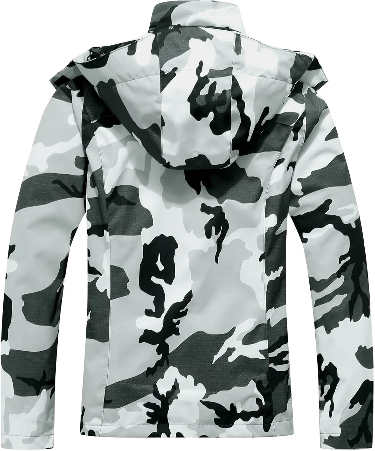Women's Waterproof Raincoat Lightweight Rain Jacket Detachable Hood Travel Outdoor