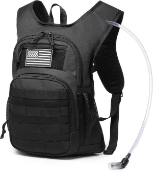 wotony Hydration Backpack with Water Bladder for Hiking Tactical Hydration Pack for Men Women Molle Water Backpack for Hiking