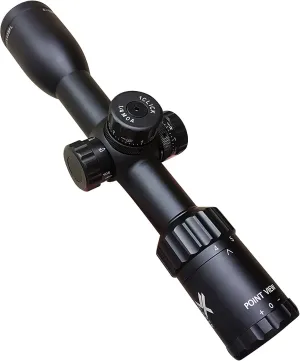 Xgazer Optics Point View 4-12x40 Rifle Scope, Fast Focus Eyepiece & Accurate W/E Adjustment, Compact Lightweight & Short, Lockable W/E Turrets, 1-Piece Tube, Side Parallax Adjustment, Duplex Reticle