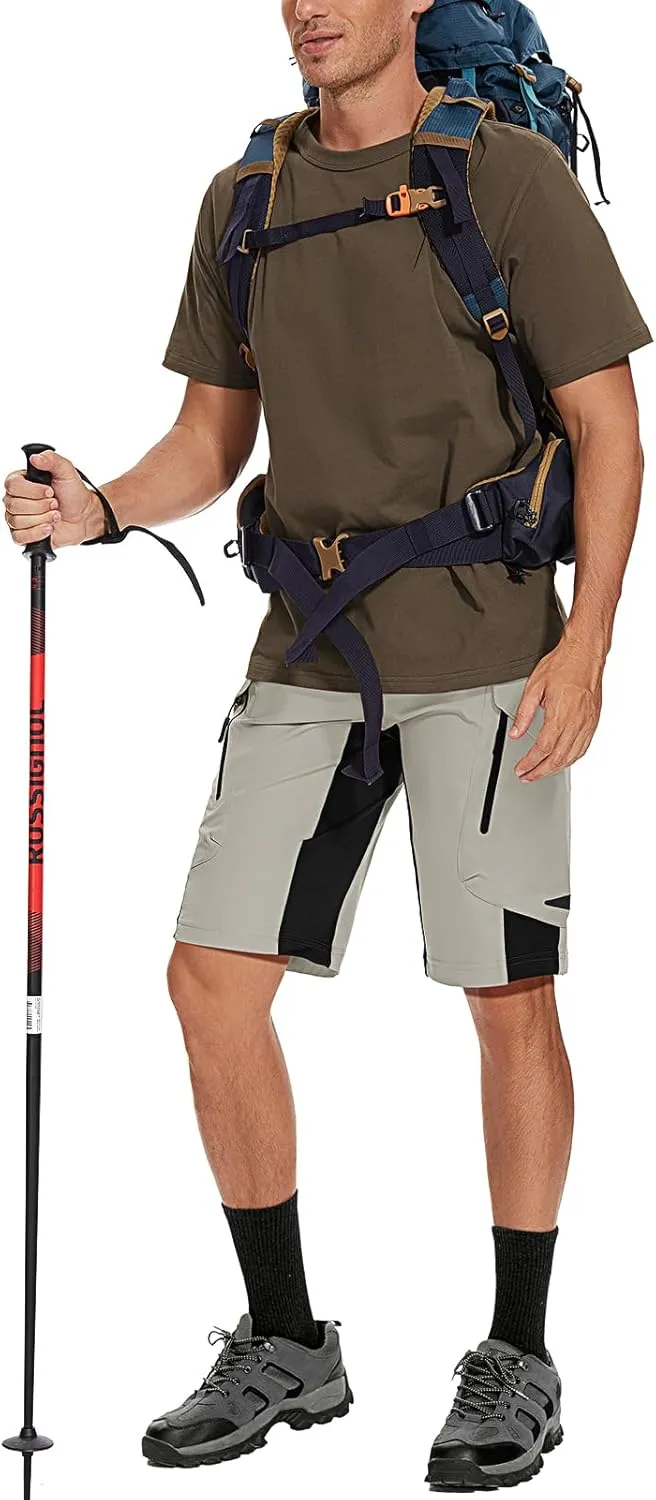 XKTTAC Men's Outdoor Quick Dry Lightweight Stretchy Shorts for Hiking, Tactical, Camping, Travel with 6 Pockets