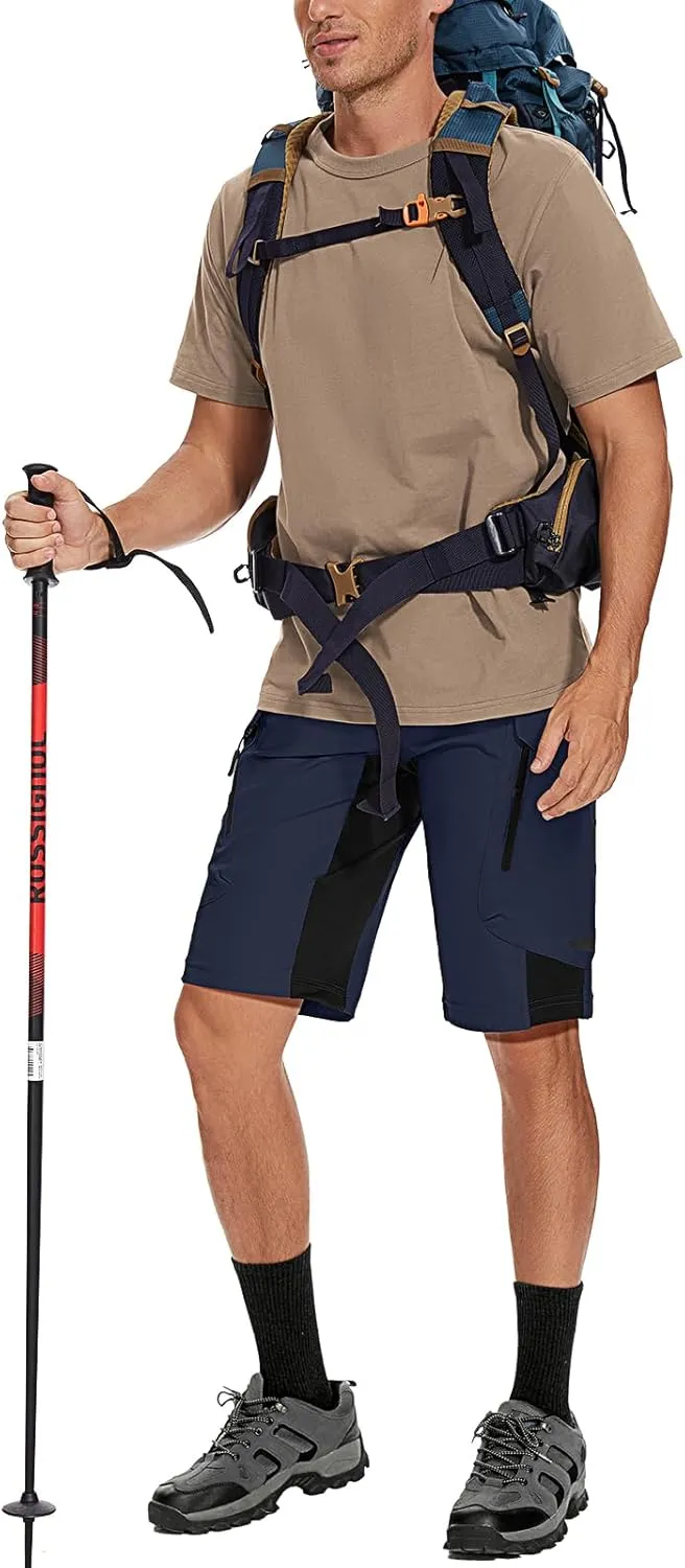 XKTTAC Men's Outdoor Quick Dry Lightweight Stretchy Shorts for Hiking, Tactical, Camping, Travel with 6 Pockets