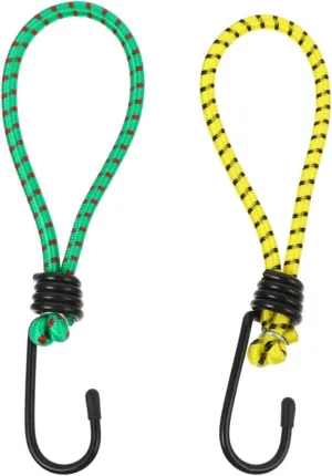 Yardwe 10pcs Tent Ropes Tarp Rope Elastic Camping Tent Hook Outdoor Tools Random Color