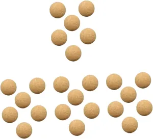 Yardwe 4sets Cork Foosball Balls Set Replacement Balls for Professional Foosball Table Games Lightweight and Compact 6pcs*4