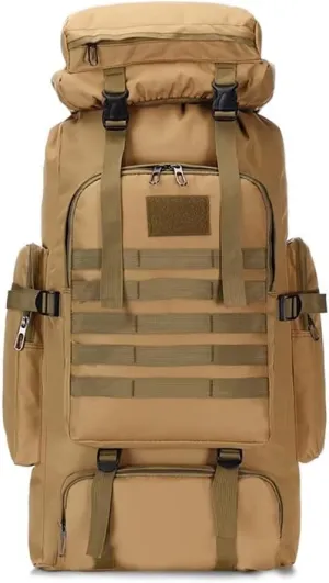 Yohora Backpack for Men 70L Hiking Daypack Waterproof Travel Backpack Outdoor Assault Pack Lightweight Molle Bag