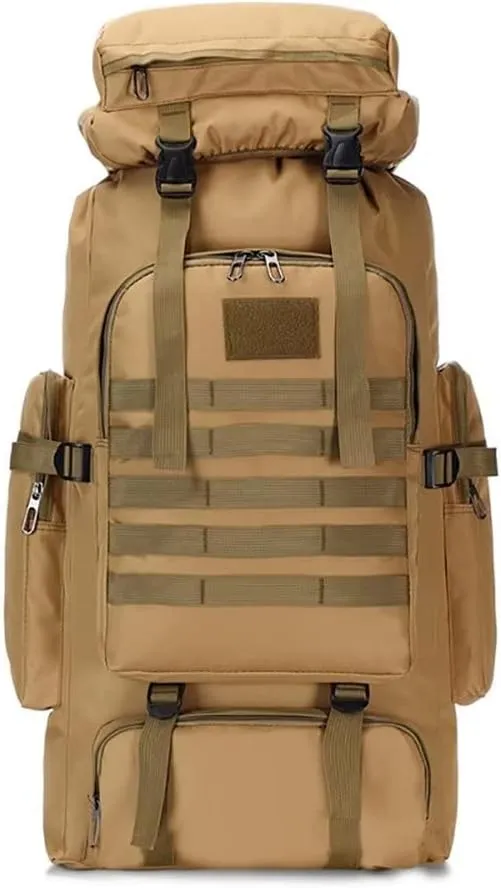 Yohora Backpack for Men 70L Hiking Daypack Waterproof Travel Backpack Outdoor Assault Pack Lightweight Molle Bag