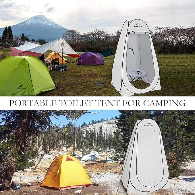 Your Choice Privacy Tent - Pop Up Shower Changing Toilet Tent Portable Camping Privacy Shelters Room 6.2 FT Tall with Carrying Bag for Outdoors Indoors