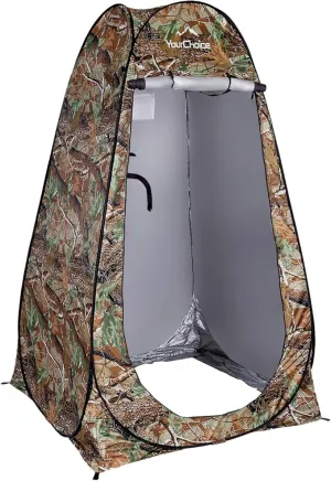 Your Choice Privacy Tent - Pop Up Shower Changing Toilet Tent Portable Camping Privacy Shelters Room 6.2 FT Tall with Carrying Bag for Outdoors Indoors