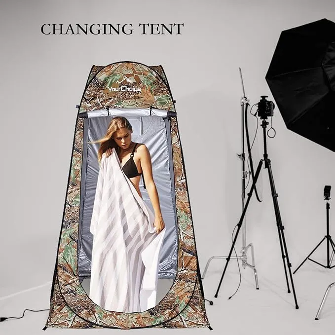 Your Choice Privacy Tent - Pop Up Shower Changing Toilet Tent Portable Camping Privacy Shelters Room 6.2 FT Tall with Carrying Bag for Outdoors Indoors