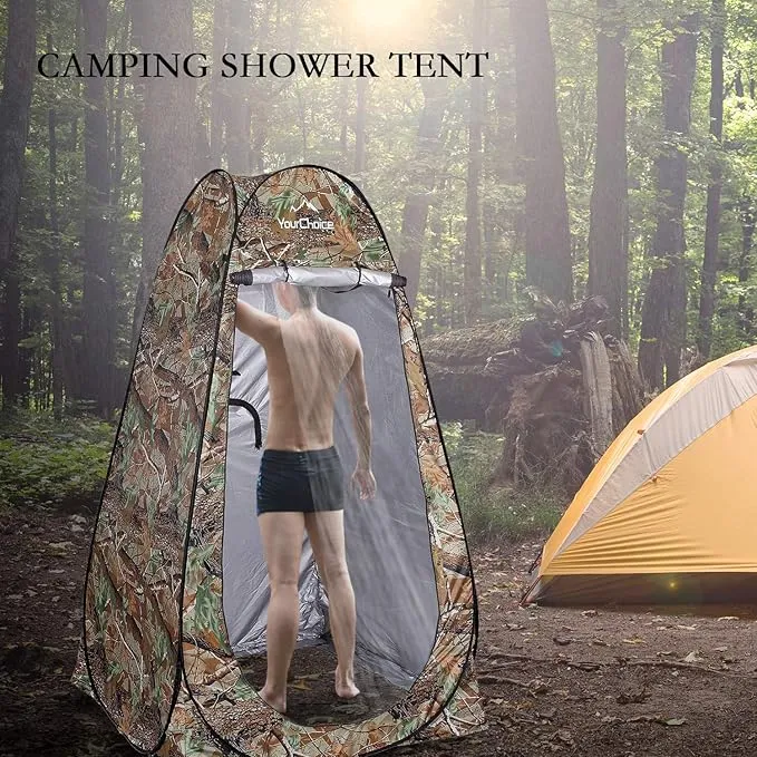 Your Choice Privacy Tent - Pop Up Shower Changing Toilet Tent Portable Camping Privacy Shelters Room 6.2 FT Tall with Carrying Bag for Outdoors Indoors
