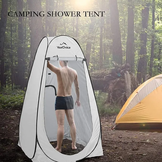 Your Choice Privacy Tent - Pop Up Shower Changing Toilet Tent Portable Camping Privacy Shelters Room 6.2 FT Tall with Carrying Bag for Outdoors Indoors