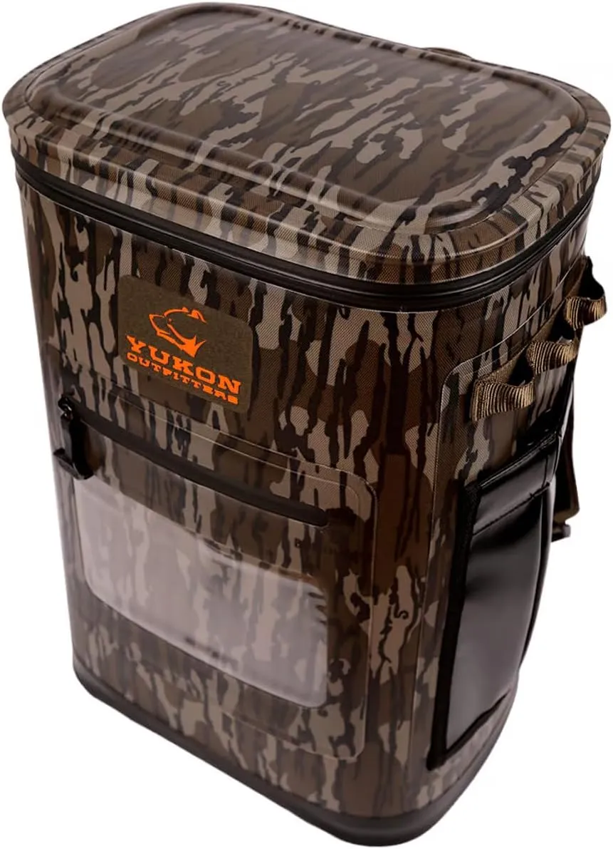 Yukon Outfitters Hatchie Backpack Cooler, 54-Liter Durable Insulated Cargo-Ready Outdoor Hiking Watersports Meals & Beverages Daypack Cooler w/Airtight Zippers, Padded Straps & Carry Handle