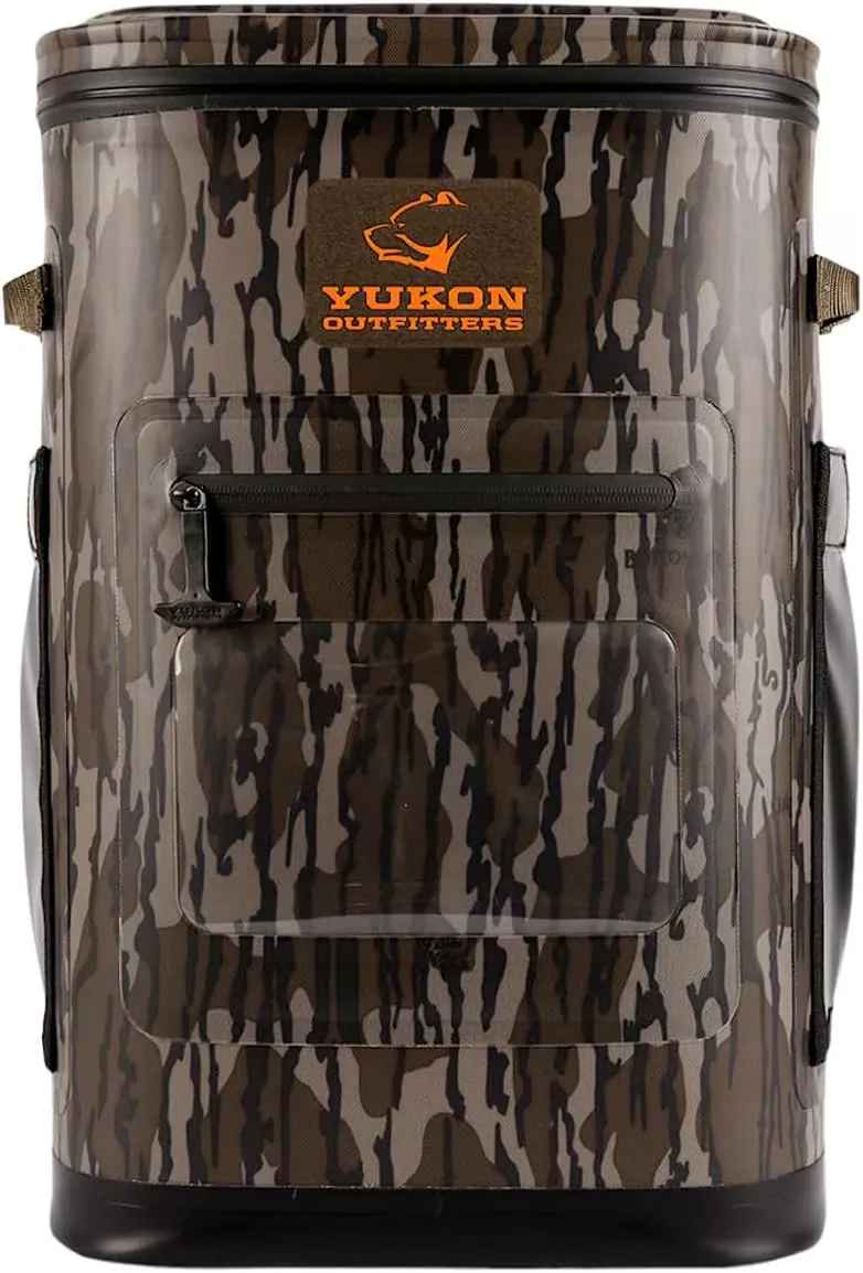 Yukon Outfitters Hatchie Backpack Cooler, 54-Liter Durable Insulated Cargo-Ready Outdoor Hiking Watersports Meals & Beverages Daypack Cooler w/Airtight Zippers, Padded Straps & Carry Handle