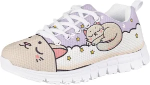 Yzaoxia Little/Big Kids Tennis Shoes for Girls Breathable Mesh Sneakers Lightweight Running Shoes Size 11-3