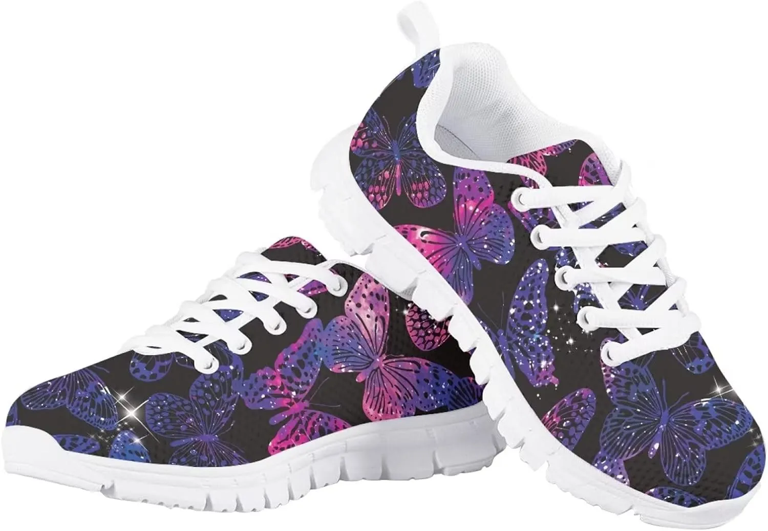 Yzaoxia Tennis Shoes for Kids Girls Size 11-5 Lightweight Walking Shoes Lace Up Athletic Shoes