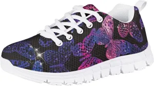 Yzaoxia Tennis Shoes for Kids Girls Size 11-5 Lightweight Walking Shoes Lace Up Athletic Shoes