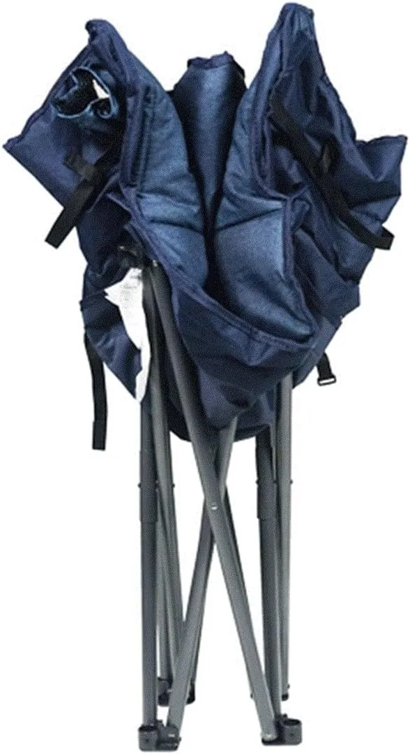 Zenithen Limited Foldable Portable Guidesman Padded Folding Chair, Perfect for Camping, Outdoor Sporting Events, Patio Furniture and Campires, Navy Blue (Pack of 1)