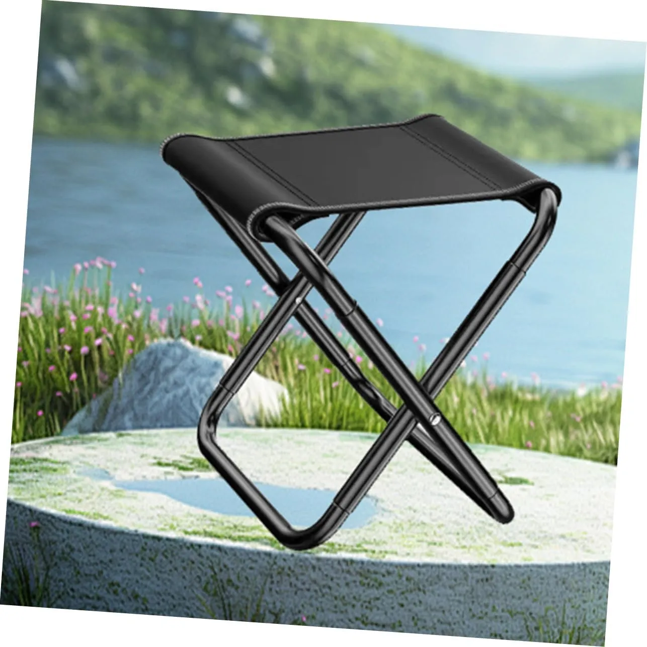 Zerodeko Foldable Camping Stool Carrying Bag Portable Stool for Adults for Outdoor Activities